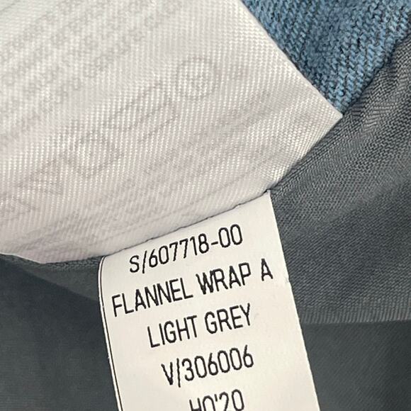 BANANA REPUBLIC Skirt Size 2 Flannel Faux Wrap Light Gray NWT A-Line Mini Preppy - Picture 15 of 16